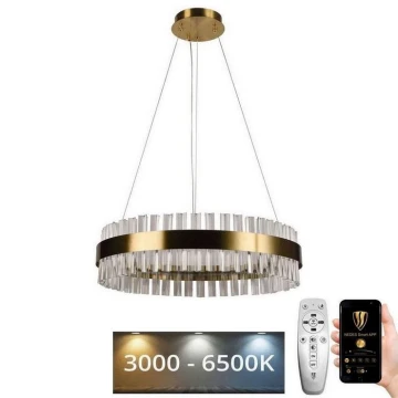 Lampadario di cristallo a LED dimmerabile su una stringa LED/40W/230V + telecomando