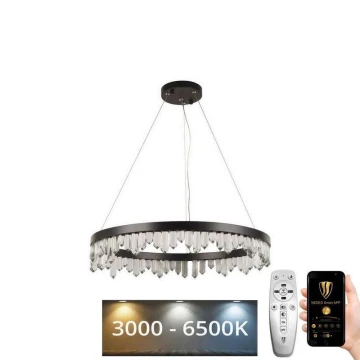 Lampadario di cristallo a LED dimmerabile su una stringa LED/40W/230V + telecomando
