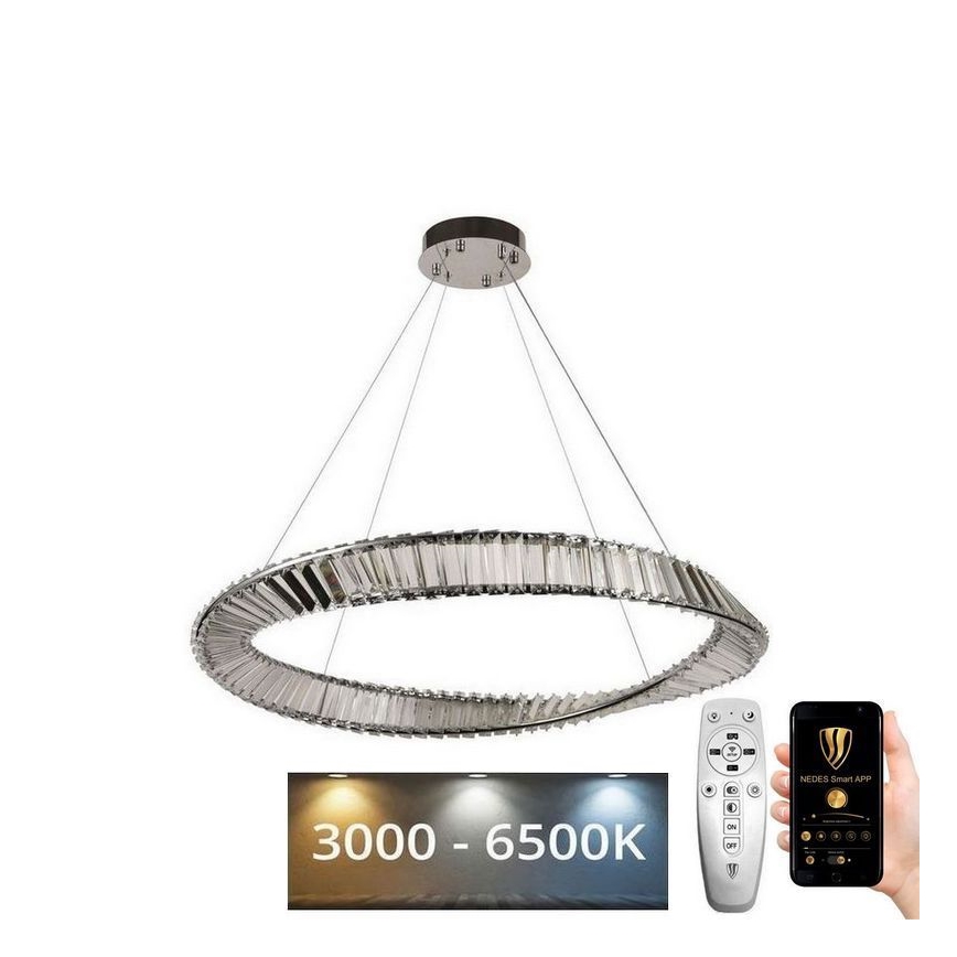 Lampadario di cristallo a LED dimmerabile su una stringa LED/50W/230V + telecomando