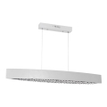 Lampadario di cristallo LED a sospensione con catena BOCCA 1xLED/18W/230V