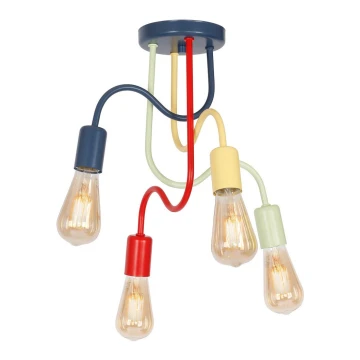 Lampadario fisso per bambini DOW 4xE27/60W/230V