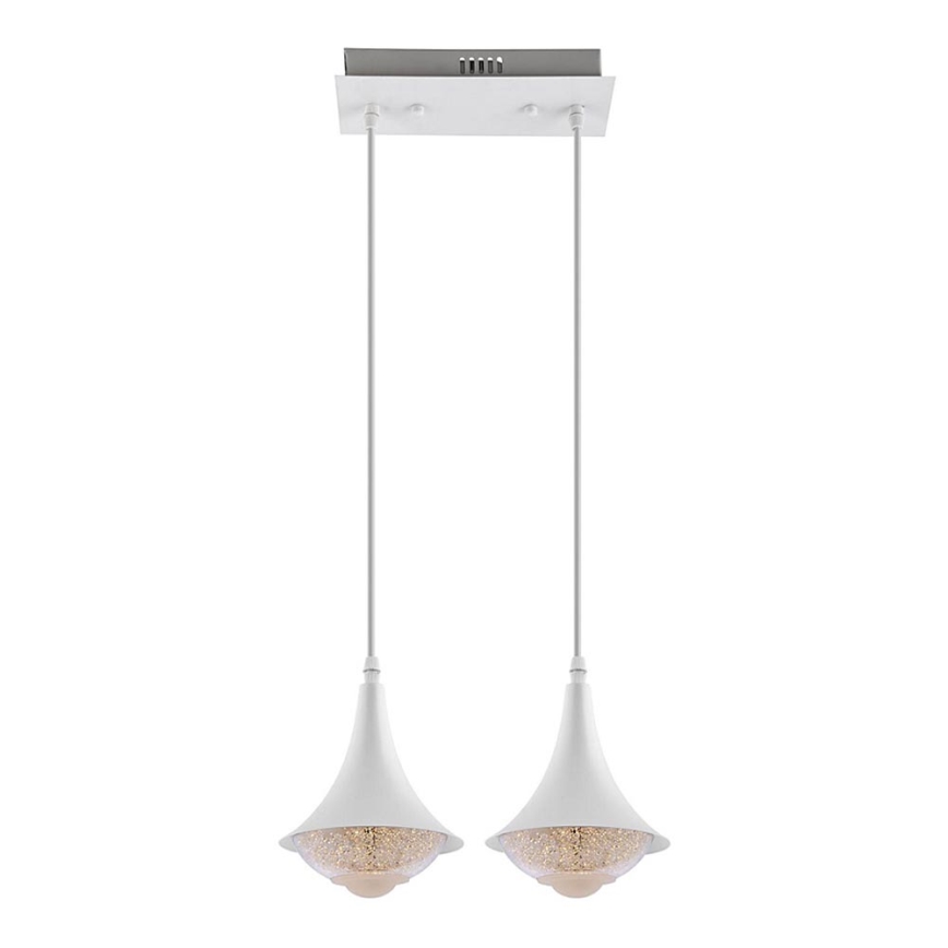 Lampadario LED 2xLED/9W/230V bianco