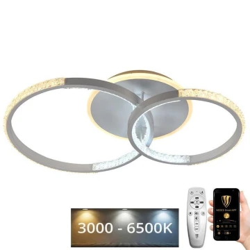 Lampadario LED a plafone dimmerabile LED/55W/230V 3000-6500K + telecomando