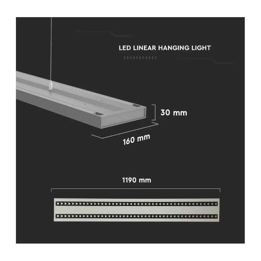 Lampadario LED a sospensione con filo dimmerabile SAMSUNG CHIP LED/60W/230V 4000K argento