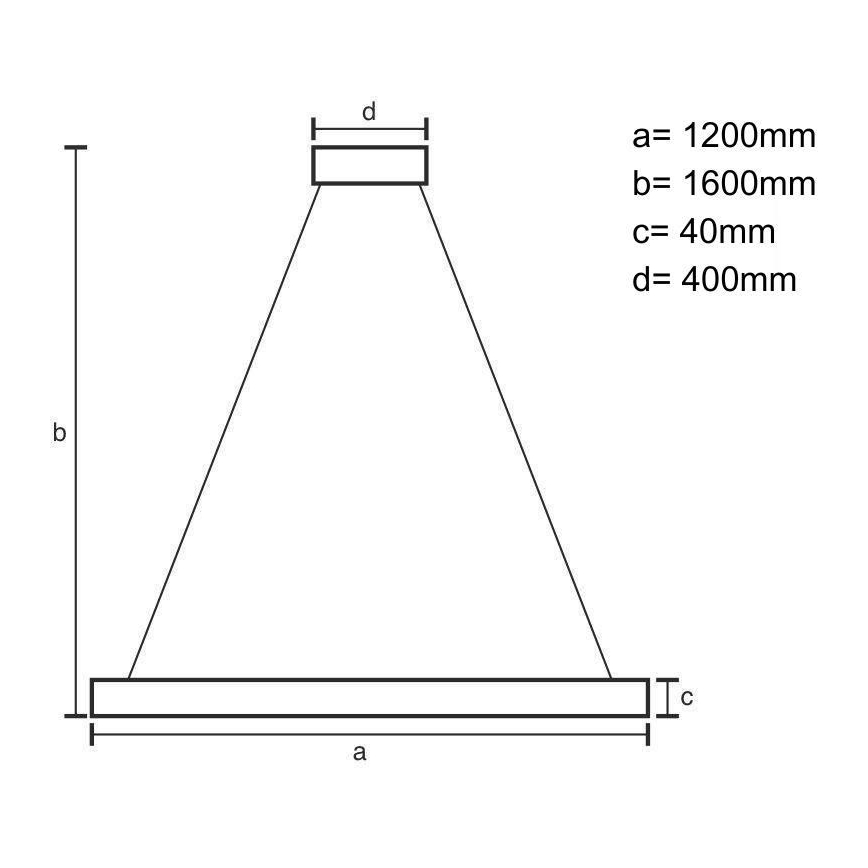 Lampadario LED a sospensione con filo LED/22W/230V 4000K 120 cm cenere/legno solido