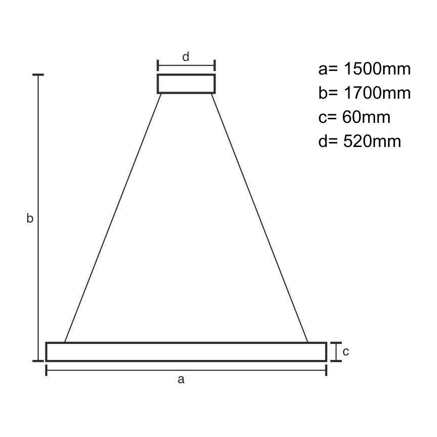 Lampadario LED a sospensione con filo LED/26W/230V 4000K 150 cm faggio/legno solido