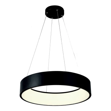 Lampadario LED a sospensione con filo LED/30W/230V 3000K diametro 45 cm nero