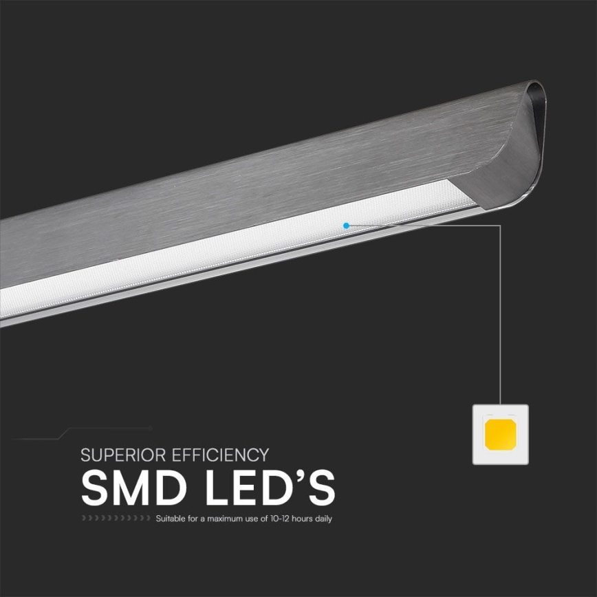 Lampadario LED a sospensione con filo LED/36W/230V 3000/4000/6400K antracite