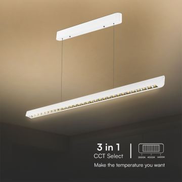 Lampadario LED a sospensione con filo LED/36W/230V 3000/4000/6400K bianco