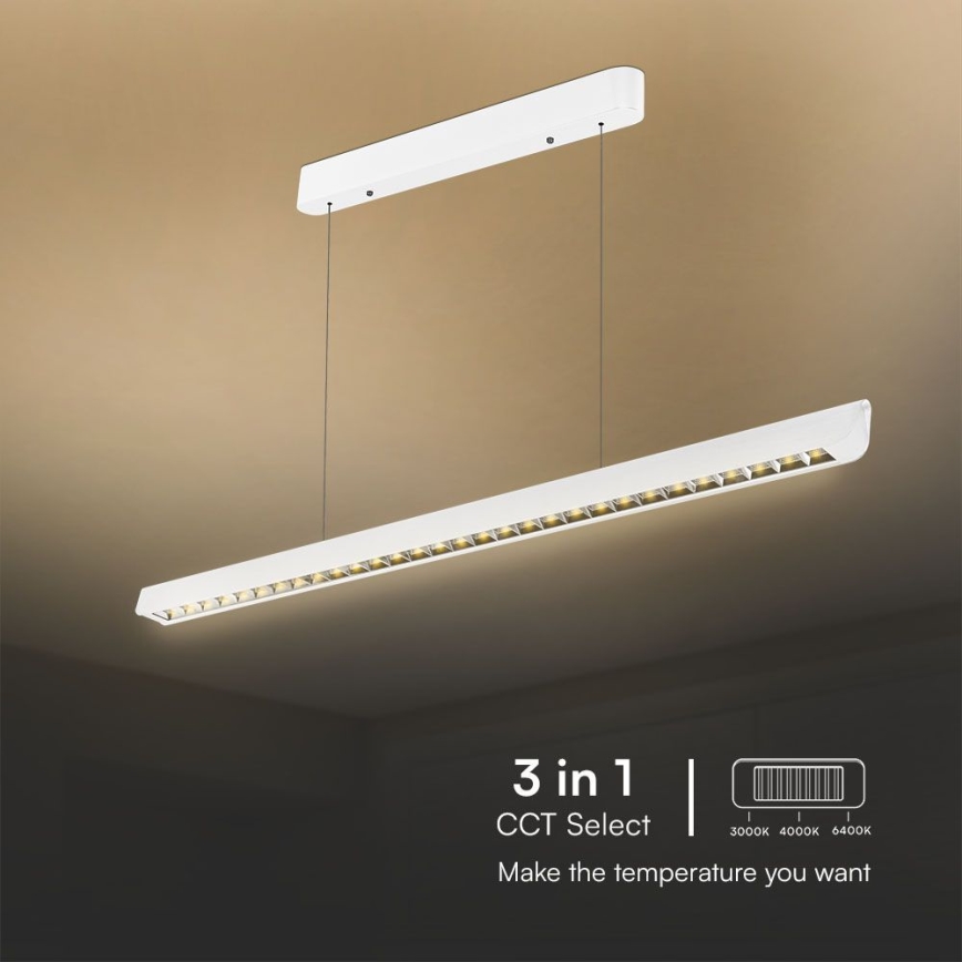 Lampadario LED a sospensione con filo LED/36W/230V 3000/4000/6400K bianco