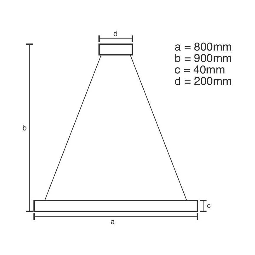 Lampadario LED Dimmerabile su filo LED/55W/230V 3000-6500K + telecomando