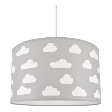 Lampadario per bambini CLOUDS GREY 1xE27/60W/230V