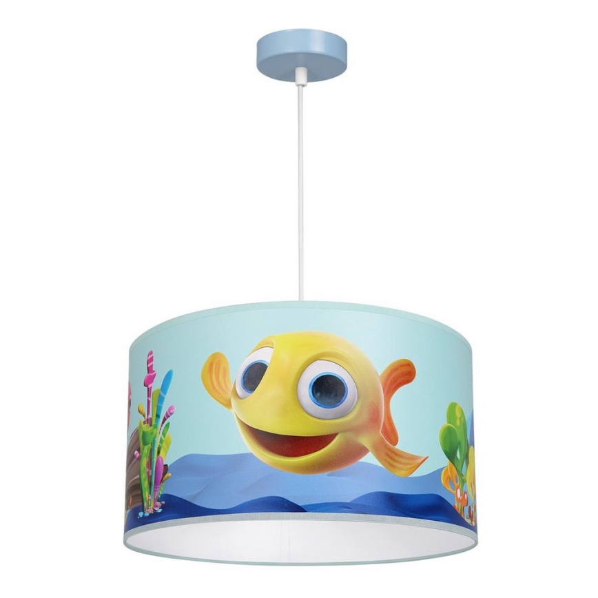 Lampadario per bambini su corda FISH 1xE27/60W/230V