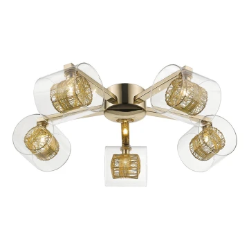 Lampadario plafone KLASS 5xG9/3W/230V oro