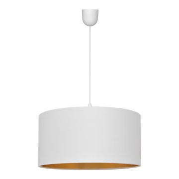 Lampadario su corda ALBA 1xE27/60W/230V d. 40 cm bianco/oro