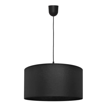 Lampadario su corda ALBA 1xE27/60W/230V d. 40 cm nero