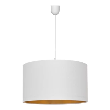 Lampadario su corda ALBA 1xE27/60W/230V d. 45 cm bianco/oro