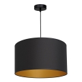 Lampadario su corda ARDEN 1xE27/60W/230V d. 40 cm nero/oro