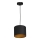 Lampadario su corda   ARDEN 1xE27/60W/230Vdiametro 18 cm nero/oro