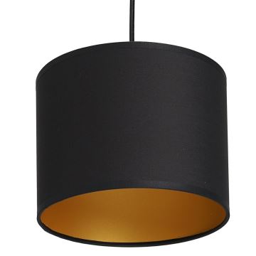 Lampadario su corda   ARDEN 1xE27/60W/230Vdiametro 18 cm nero/oro