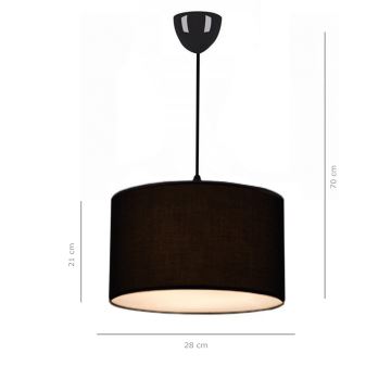 Lampadario su corda AYD 1xE27/60W/230V