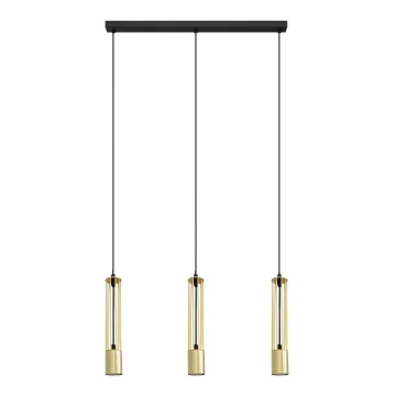 Lampadario su corda BARS 3xGU10/20W/230V dorato