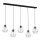 Lampadario su corda BERGEN 5xE27/60W/230V nero/cromo lucido