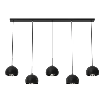 Lampadario su corda COOL 5xE27/60W/230V nero