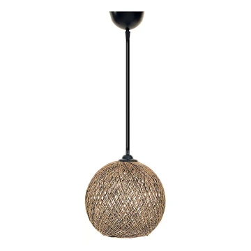 Lampadario su corda  JUTE 1xE27/60W/230V marrone