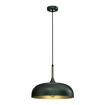 Lampadario su corda LINCOLN 1xE27/60W/230V d. 35 cm verde