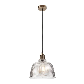 Lampadario su filo  ASTA 1xE27/60W/230V bronzo