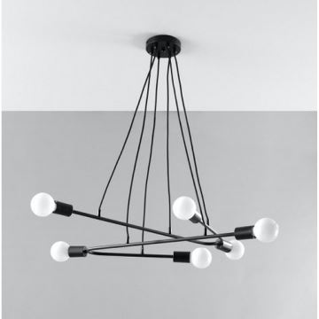 Lampadario su filo ASTRAL 6xE27/60W/230V