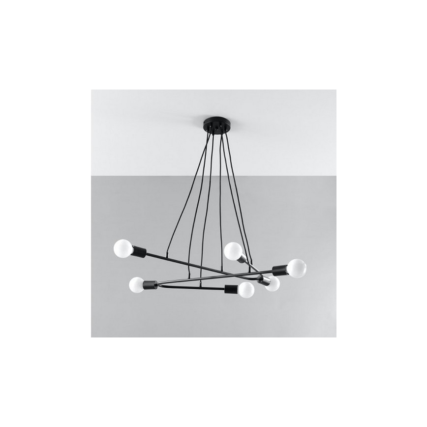 Lampadario su filo ASTRAL 6xE27/60W/230V