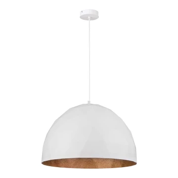 Lampadario su filo  DIAMENT 1xE27/60W/230V d. 50 cm bianco/rame