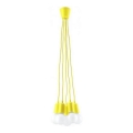 Lampadario su filo DIEGO 5xE27/60W/230V giallo