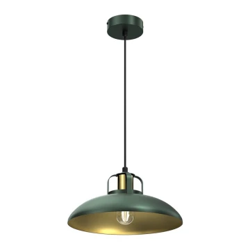 Lampadario su filo FELIX 1xE27/60W/230V verde