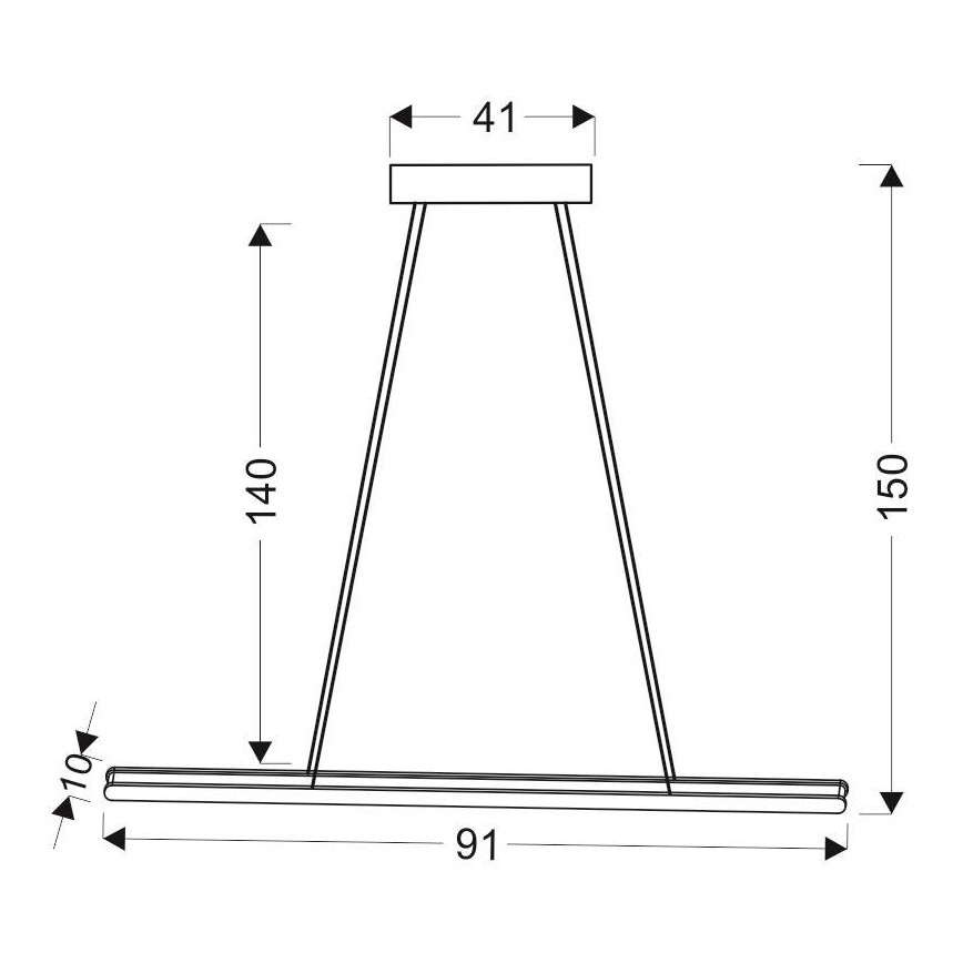 Lampadario su filo LED COCONUT LED/28W/230V