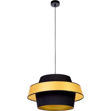 Lampadario su filo PRETO GOLD 1xE27/60W/230V - certificato FSC