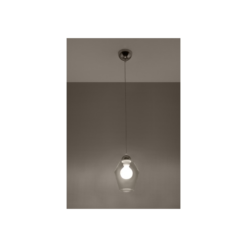 Lampadario su filo SILVIA 1xE27/60W/230V