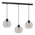 Lampadario su filo SOFIA 3xE27/60W/230V trasparente