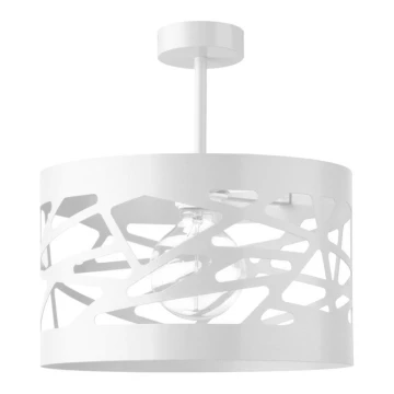 Lampadario su palo  MODUL FREZ 1xE27/60W/230V d. 30 cm bianco