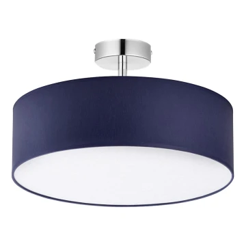 Lampadario su palo RONDO 4xE27/15W/230V d. 40 cm blu