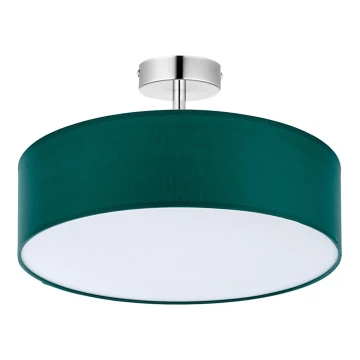 Lampadario su palo RONDO 4xE27/15W/230V d. 40 cm verde