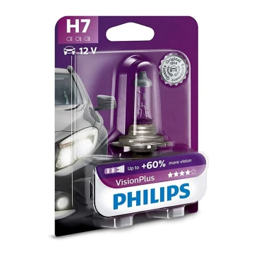 Lampadina auto Philips VISIONPLUS 12972VPB1 H7 PX26d/55W/12V