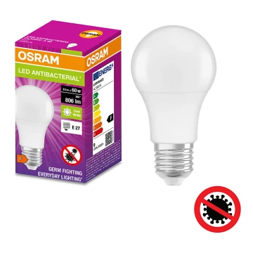 Lampadina LED Antibatterica A60 E27/8,5W/230V 4000K - Osram