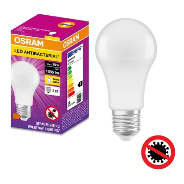 Lampadina LED Antibatterica A75 E27/10W/230V 2700K - Osram