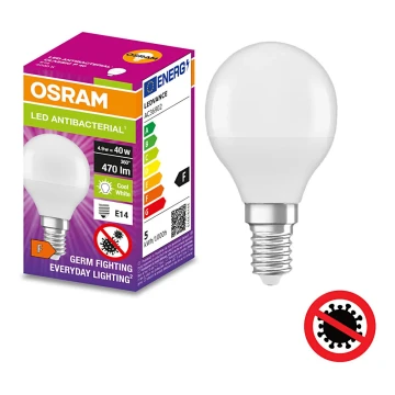 Lampadina LED Antibatterica P40 E14/4,9W/230V 4000K - Osram