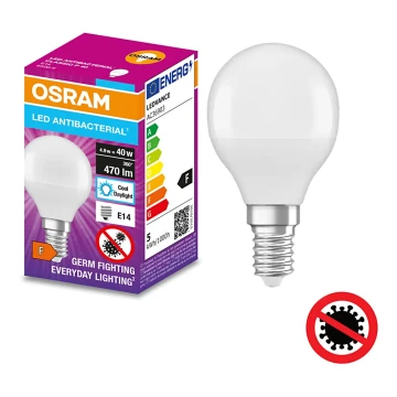 Lampadina LED Antibatterica P40 E14/4,9W/230V 6500K - Osram