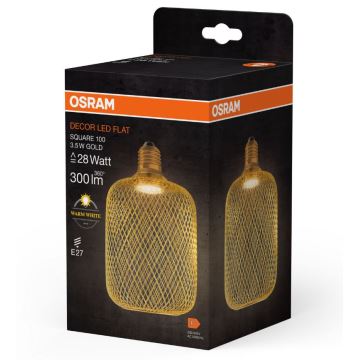 Lampadina LED DECOR FLAT E27/3,5W/230V 2700K oro - Osram