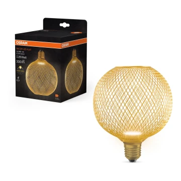 Lampadina LED DECOR FLAT G125 E27/3,5W/230V 2700K oro - Osram